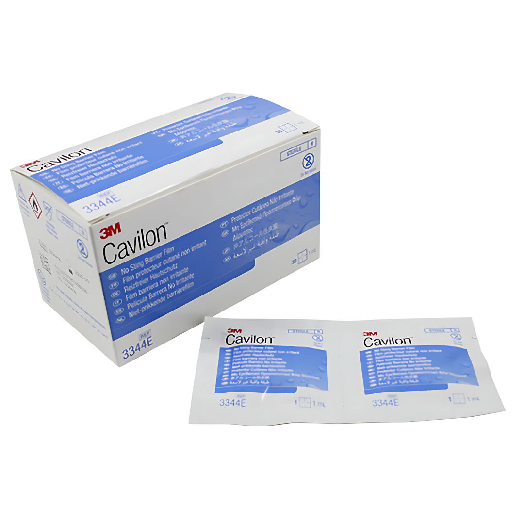 3M Cavilon No Sting Barrier Film Wipe 1ml – individually wrapped, alcohol-free skin protection wipe for sensitive and damaged skin.