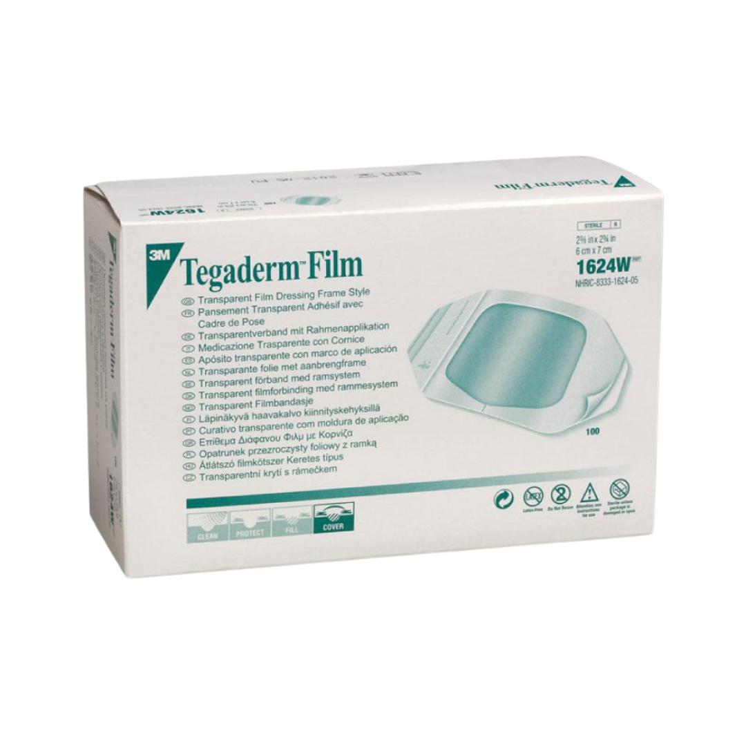 3M Tegaderm Transparent Film Dressing 6x7cm – waterproof sterile wound dressing for medical and home use