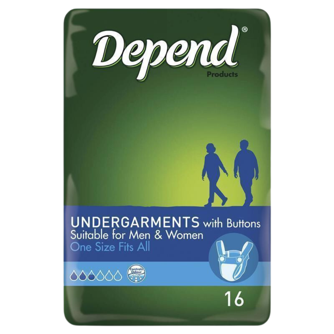 Depend Undergarmet With Button