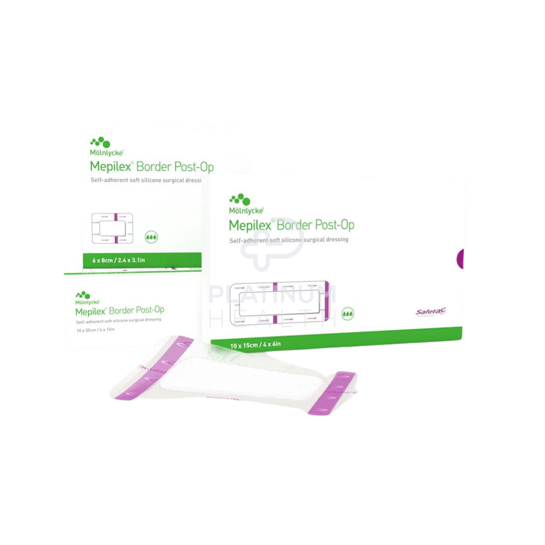 Molnlycke Mepilex Border Post-Op Dressing 10X30Cm Post-Operative