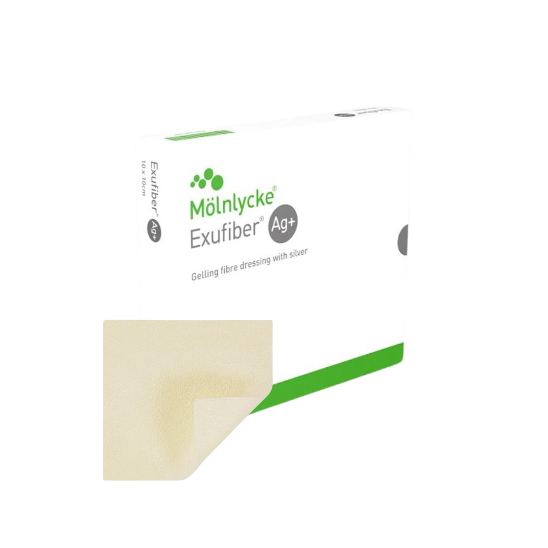 Molnlycke Exufiber Ag + Silver Gelling Fibre 20X30Cm Dressings