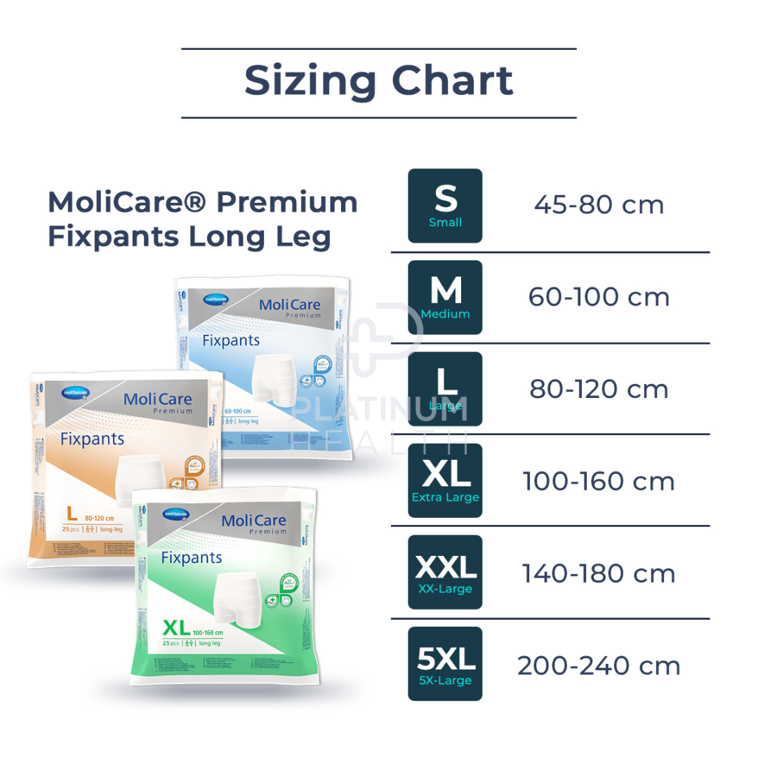 Molicare Premium Fixpants Short Leg Medium Disposable Pads Pants & Liners
