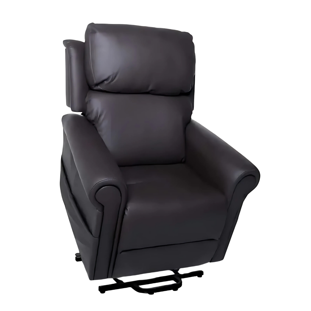 Royale Medical Chadwick Leather Lift Chair with dual motor recline and premium leather upholstery.