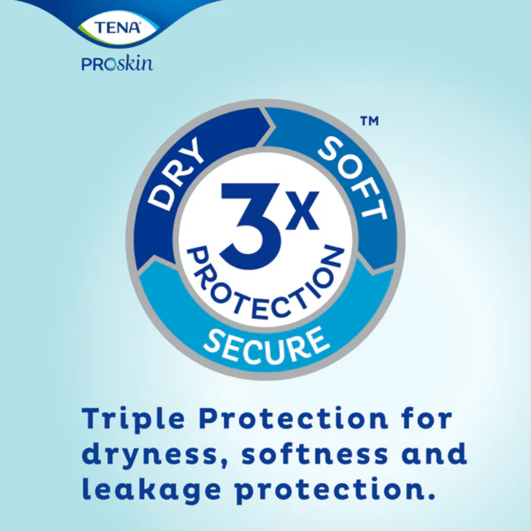 TENA Pants ProSkin Normal Medium – discreet pull-up incontinence underwear with triple protection and breathable comfort.