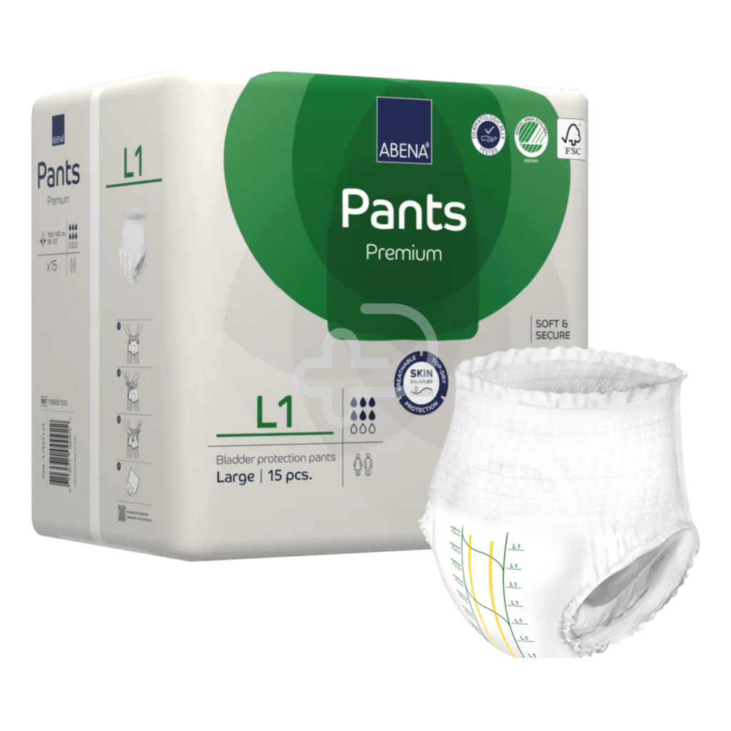 Abena Pants L1 Green 1400Ml 100-140Cm Disposable Pads & Liners