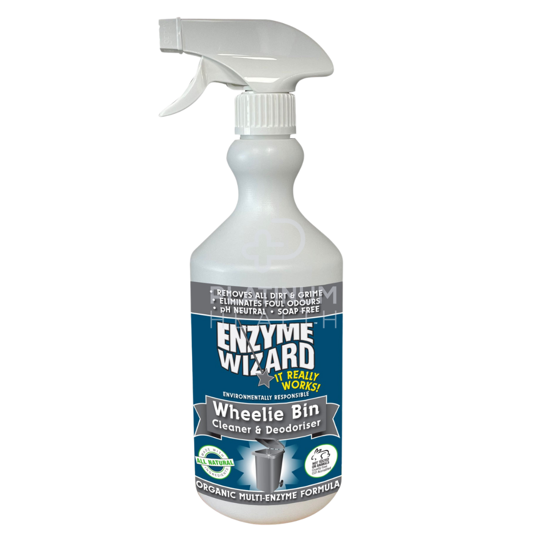 Enzyme Wizard Wheelie Bin Cleaner And Deodoriser 750Ml Ready To Use Cleaning Solutions