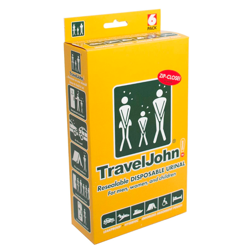 Traveljohn Disposable Persoanl Urinal Bag Leak Proof Toilet Aids