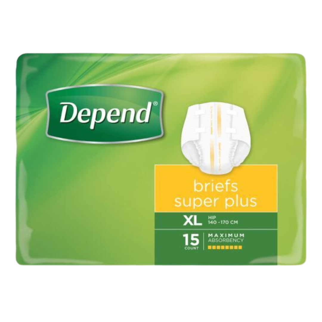 Depend Brief Super Plus Extra Large Disposable Pads Pants & Liners