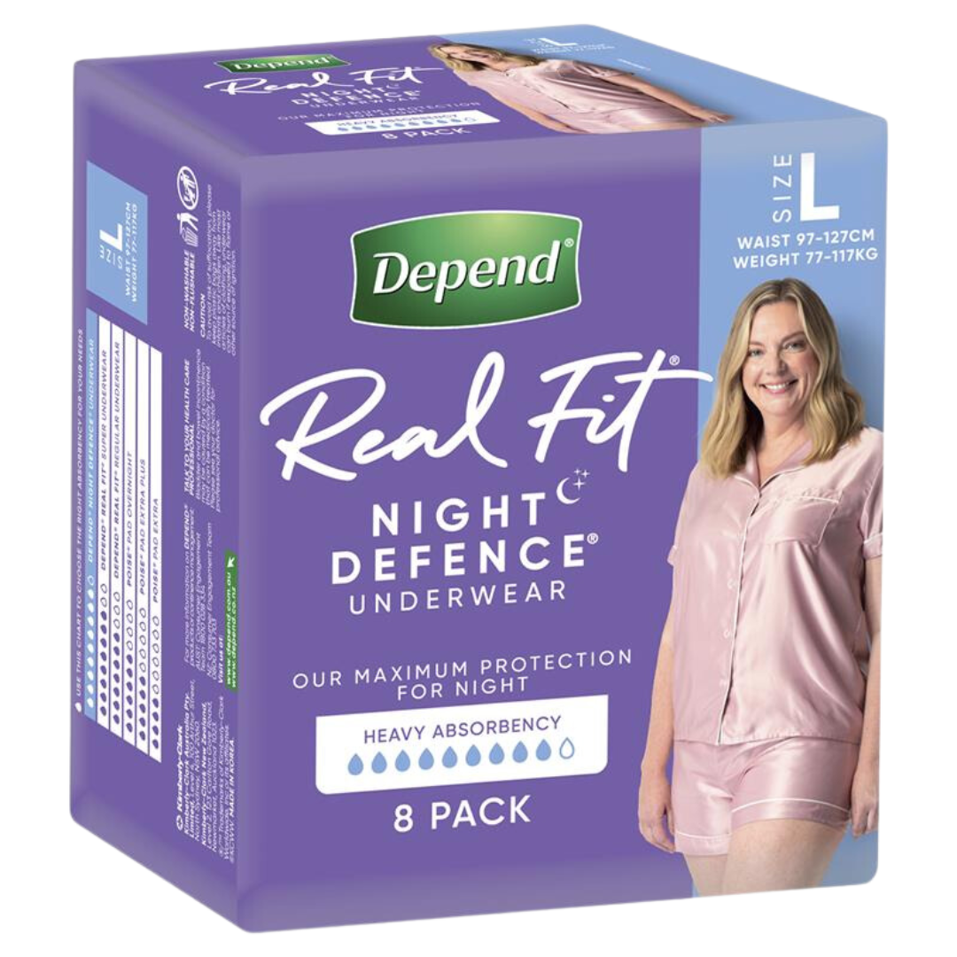 Depend Realfit Underwear Night Defence For Women Large Disposable Pads Pants & Liners