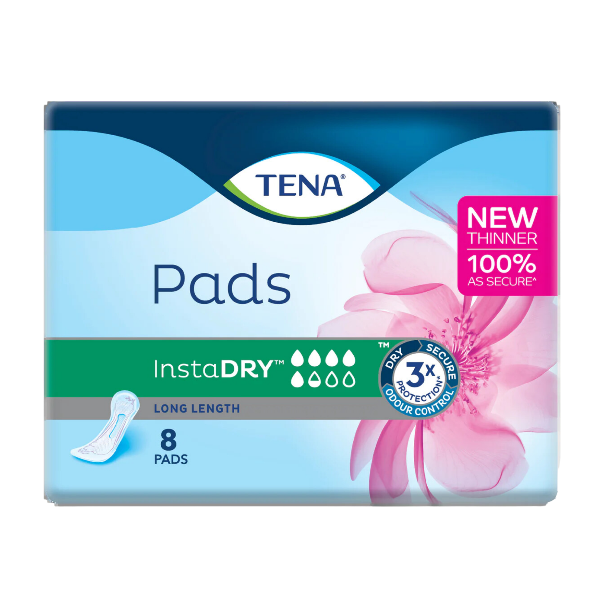 Tena Pads Instadry Long Length Disposable Pants & Liners
