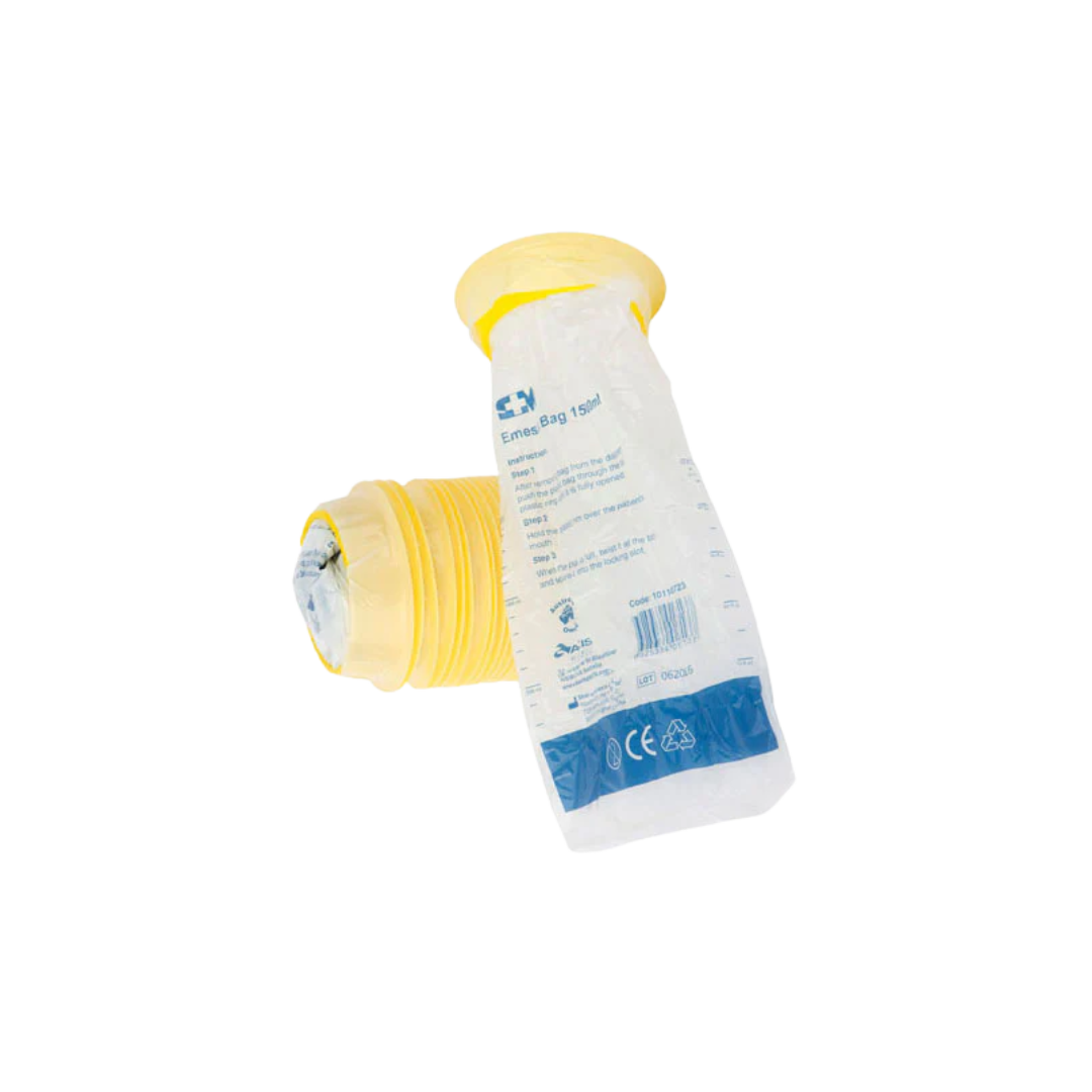 Aaxis Emesis Vomit Bags 1500ml Capacity – Leak-proof, disposable vomit bags with a 1500ml capacity, designed for convenient and hygienic use in emergency or medical settings.