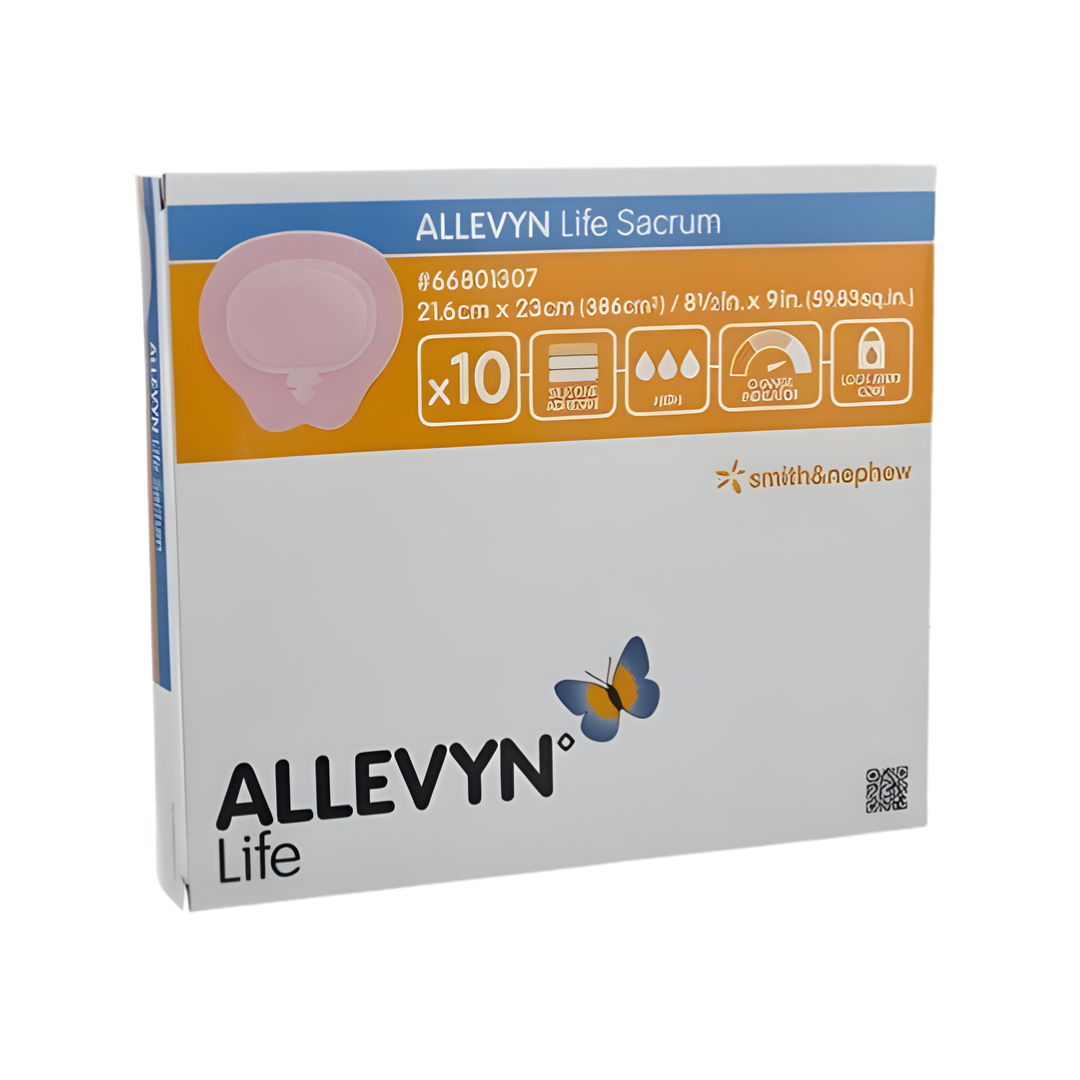 ALLEVYN Life Foam Sacrum Dressing – Anatomical silicone adhesive dressing for sacral wounds