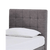 Aspire ComfiMotion Headboard Allure Portobello Grey Long Single