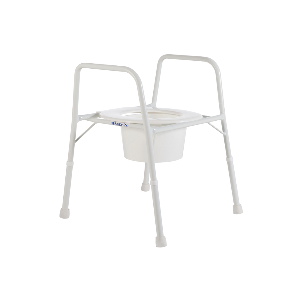 Aspire Wide 175kg Capacity Bariatric Design Removable Splash Guard Steel Over Toilet Aid 