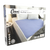 Packaging of Conni Bed Pad with Tuck-ins in mauve color, showing the bed pad on a mattress and details of the product features.