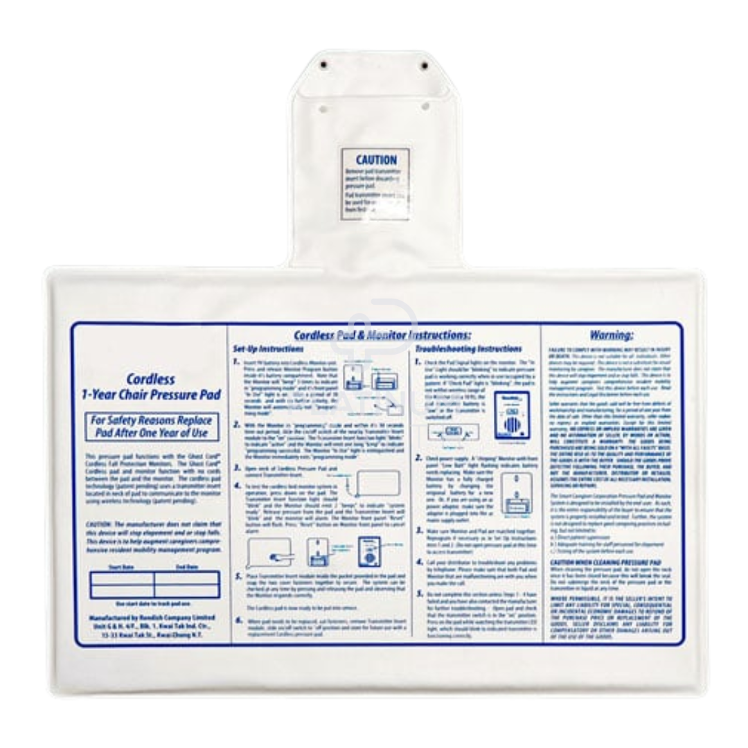 Cura Cordless Alarm Chair Pad for enhanced safety and fall prevention, featuring a comfortable, durable design with customizable alerts.
