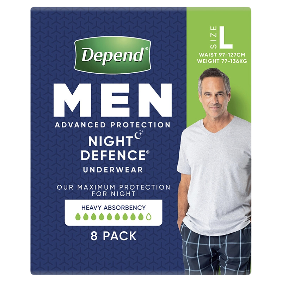 Depend Real fit Underwear Night Defence For Men Large Disposable Pads Pants & Liners