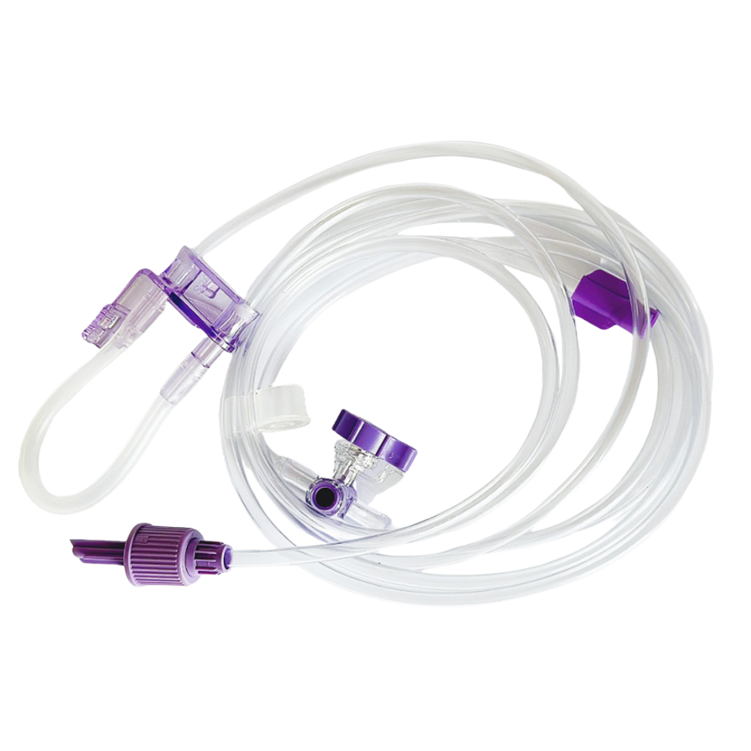 Freego Enteral Feeding Enplus Spike Set with ENFit connector, compatible with Abbott FreeGo pump – single-use, medical-grade tubing.