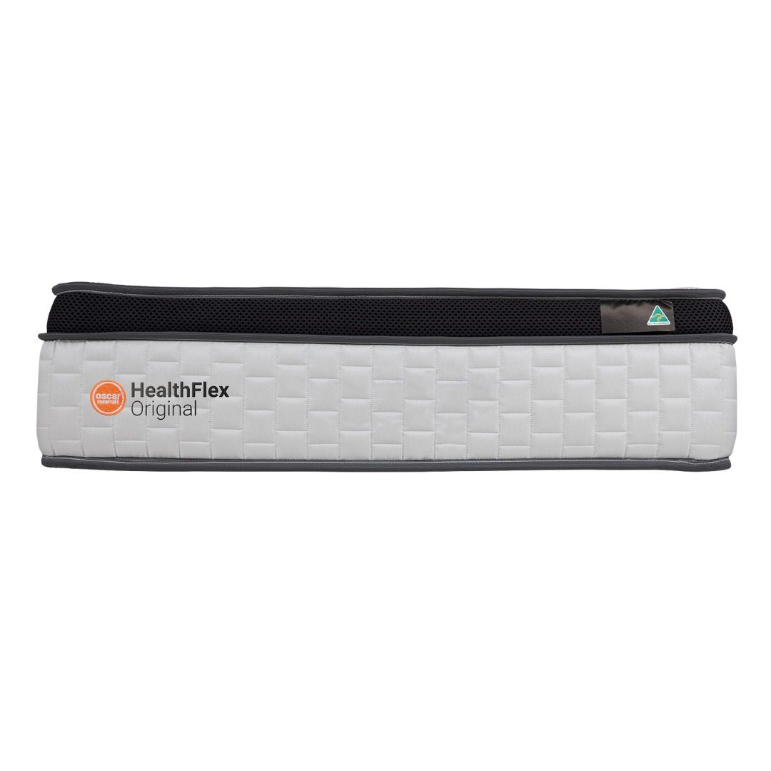 Oscar HealthFlex Original Mattress with Side Walls – Australian-made therapeutic mattress offering pressure relief, edge support, and adjustable base compatibility.
