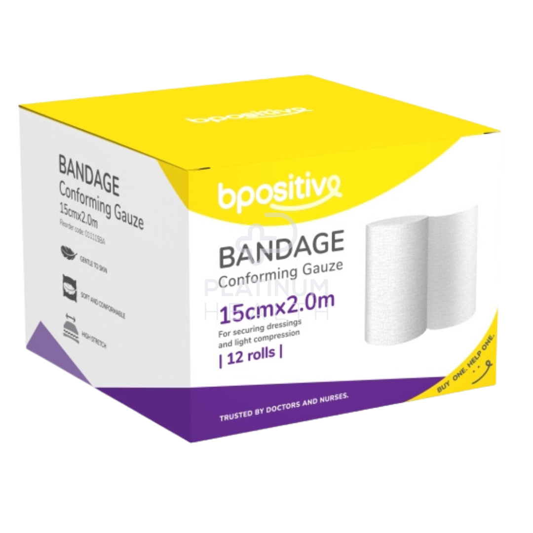 bpositive Bandage Conforming Gauze 15cm x 2m