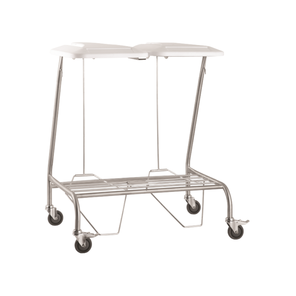 Double Linen Skip Medical Carts & Trolleys