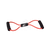 Angled view of the ILS Physio Red Medium Figure 8 Exercise Tube, highlighting its flexible tubing and comfortable grip handles