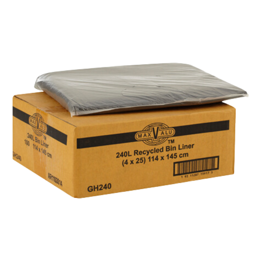 Maxvalu 240L Recycled Bin Liner 145 X 114Cm Liners