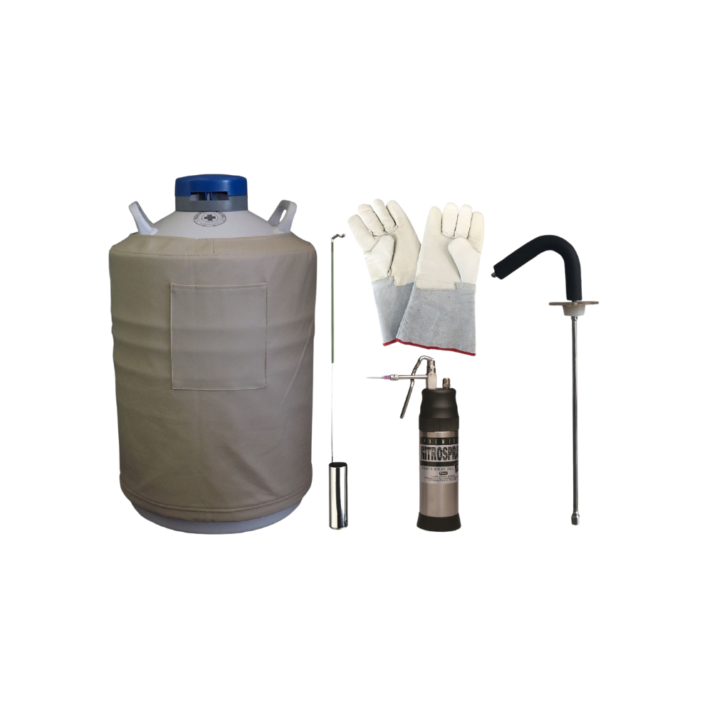 Cryotherapy Package One Nitrospray Includes 300 Ml Dewar 20 Liter Extractor And Gloves Cryosurgery