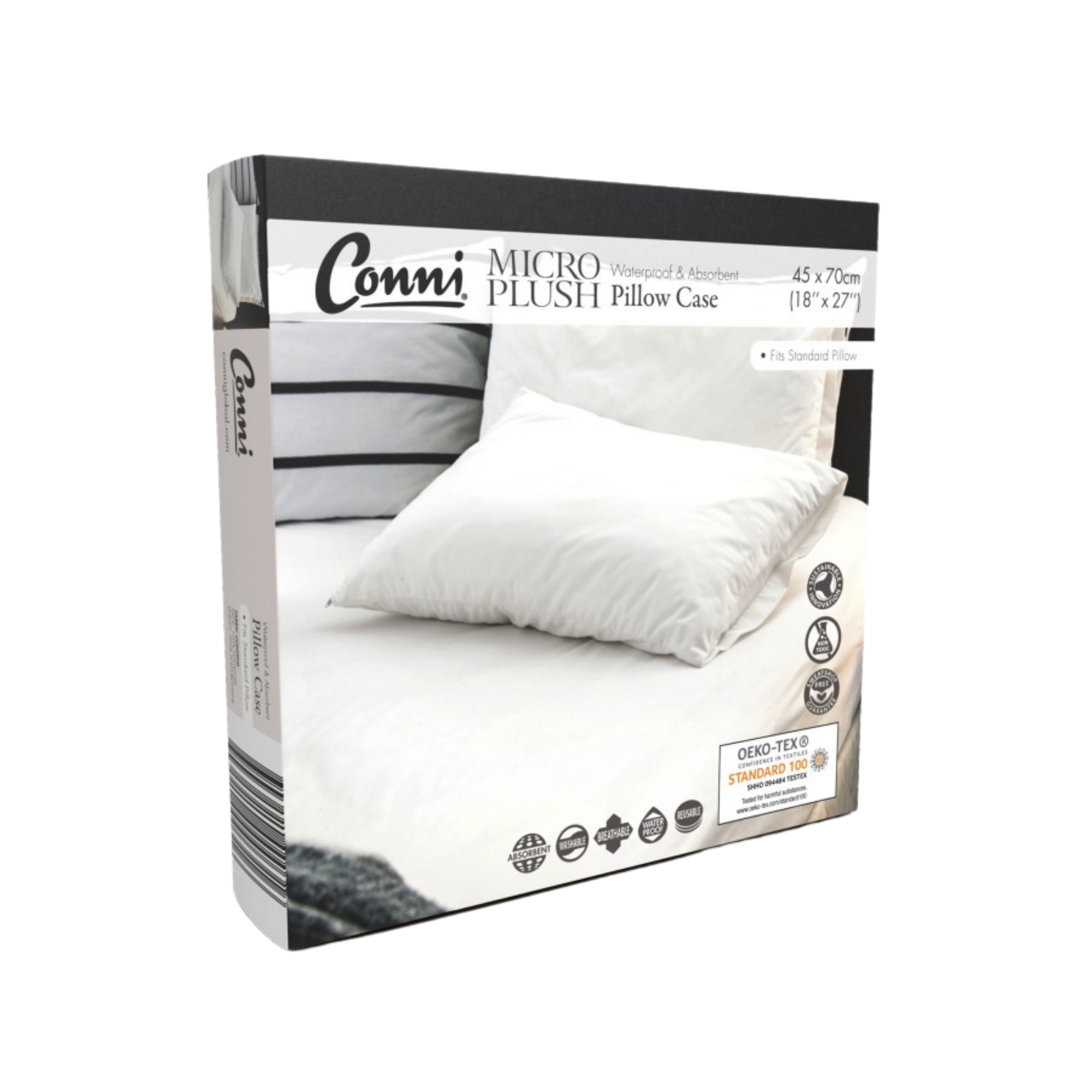 Conni Micro-Plush Waterproof Pillow Protector Bedding