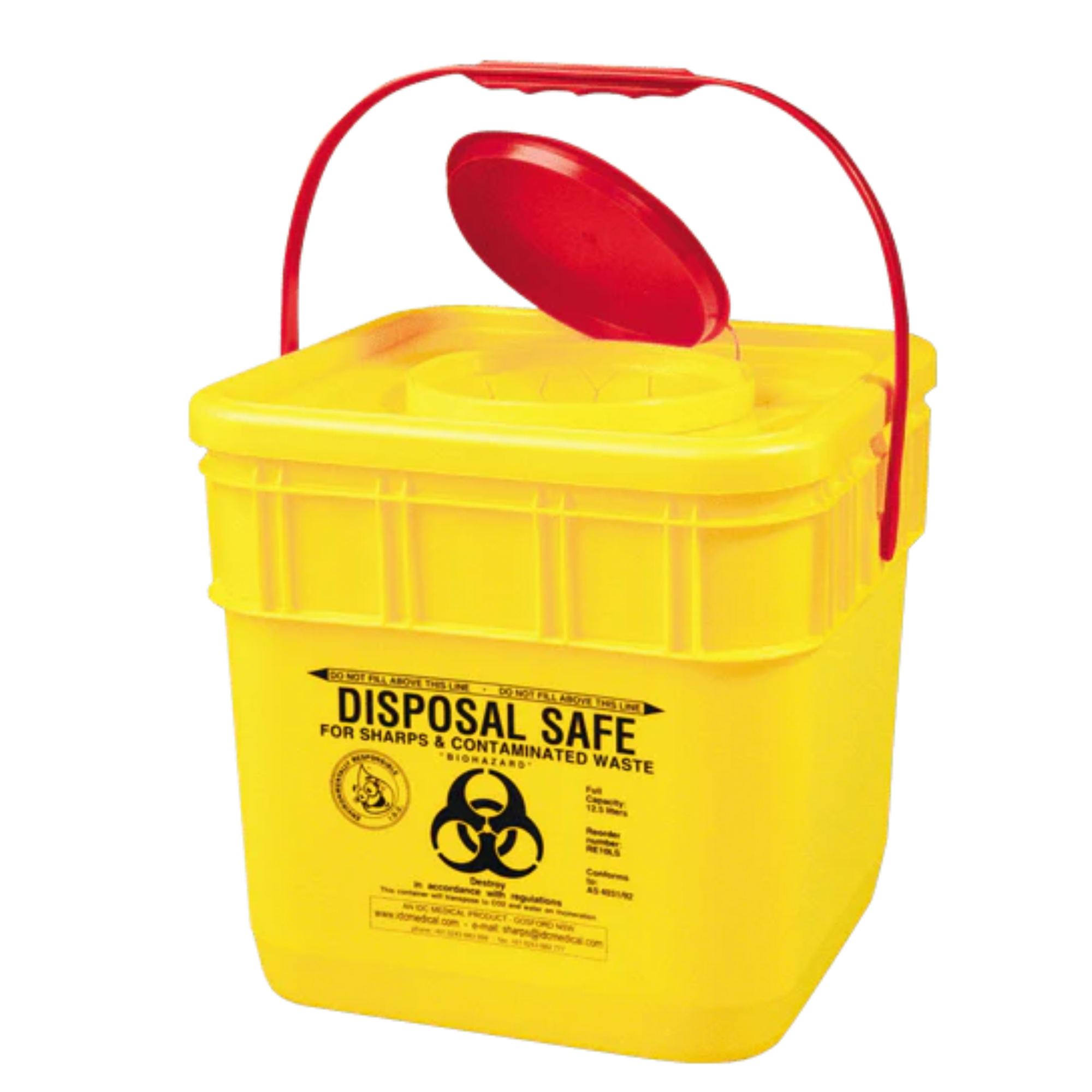 Aerohazard Sharps Disposal Container 12.5L